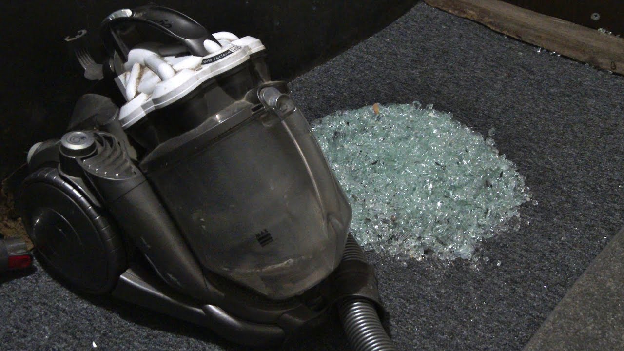 Dyson DC29 Huge Glass Pile Vacuum Test