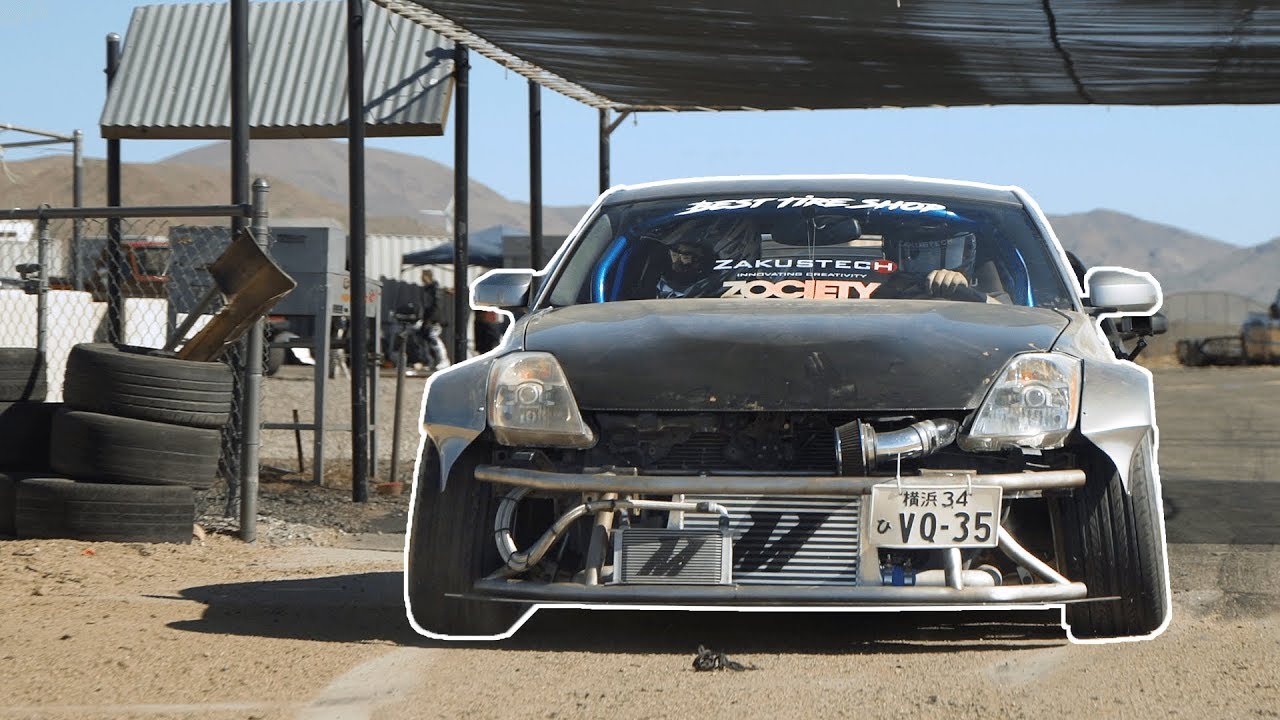 Supercharged 350z vs GRANGE (4k)
