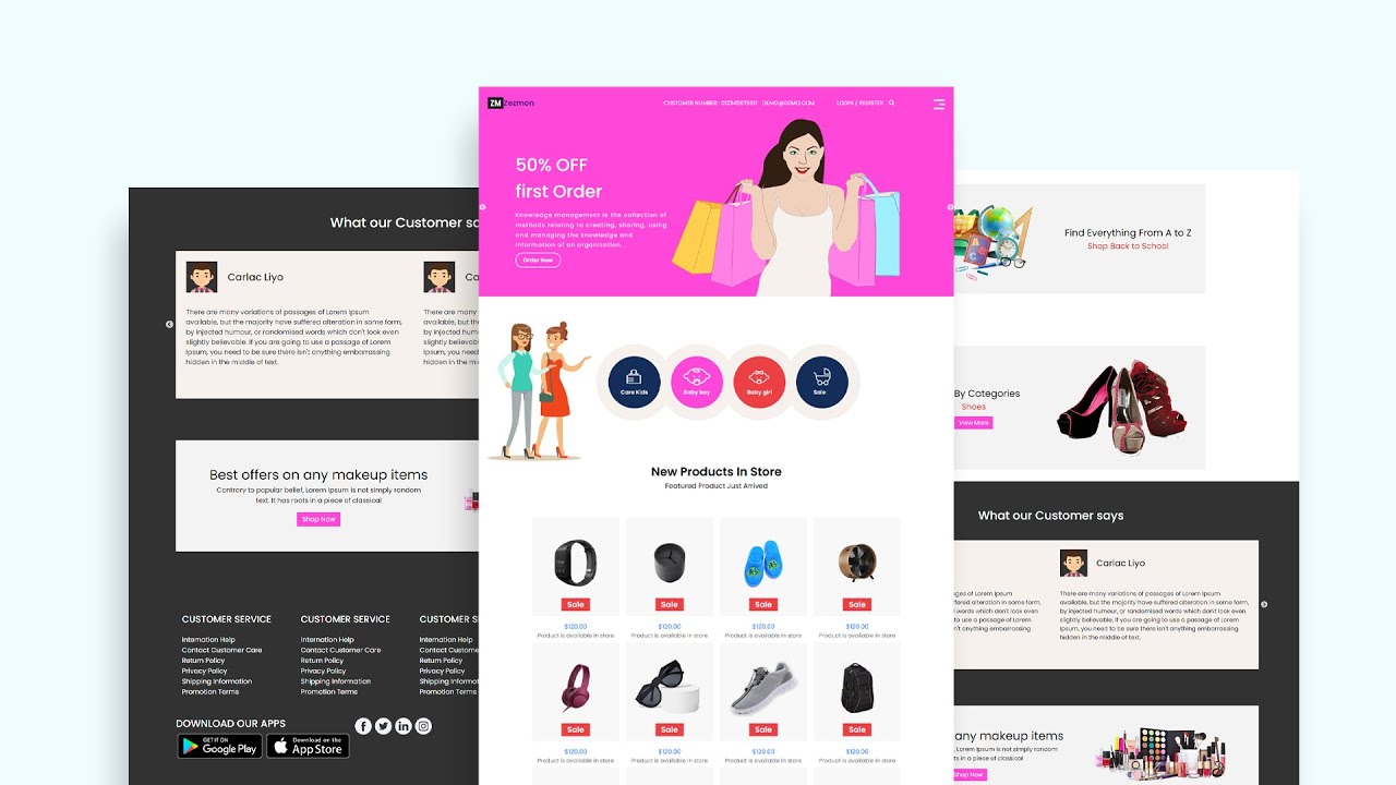 ReactJS - Responsive and Simple Ecommerse For Products