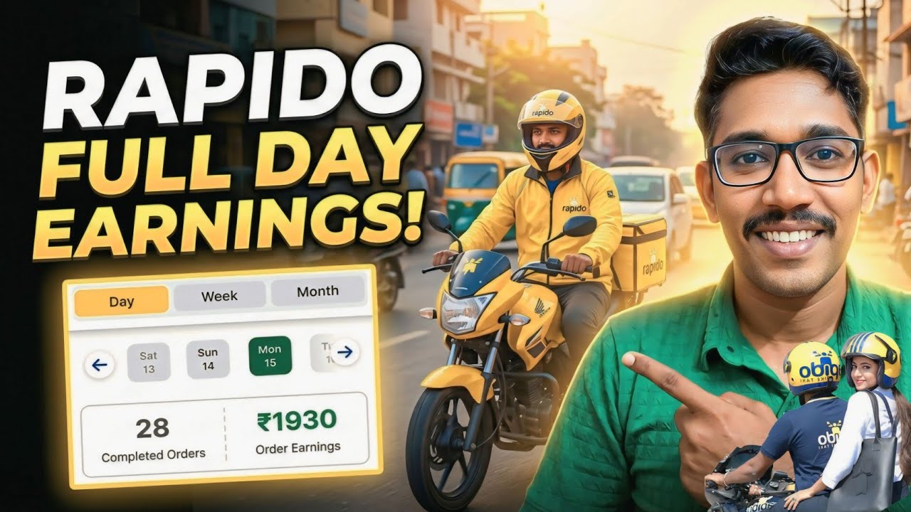 Rapido bike taxi full-day earning in Bengaluru | full day ಮಾಡಿದ್ರೆ ನಾವು ಎಷ್ಟು ಸಂಪಾದನೆ ಮಾಡಬಹುದು