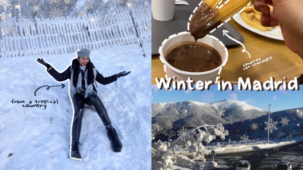 It's Snowing in Madrid! 🌨 Navacerrada day trip | Language Assistant Life in Madrid
