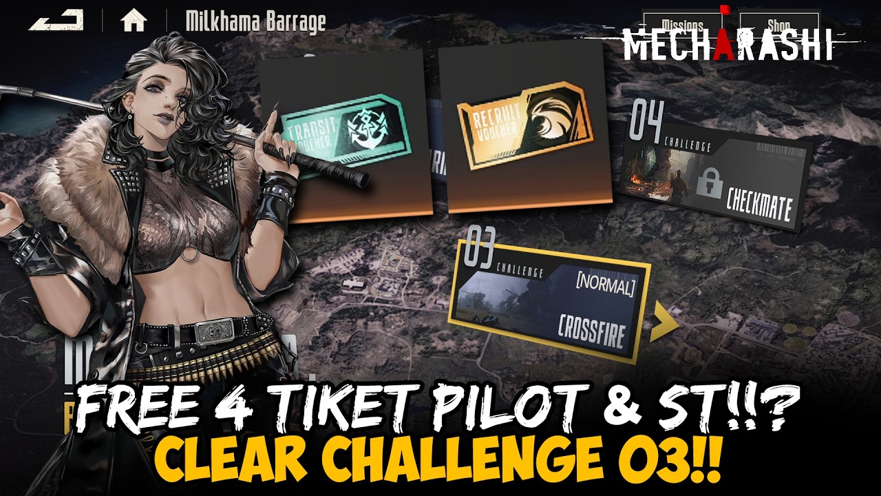 DAPAT 4 TIKET GACHA PILOT & ST DI EVENT BARU!!? MILKHAMA BARRAGE CHALLANGE 03!! - MECHARASHI