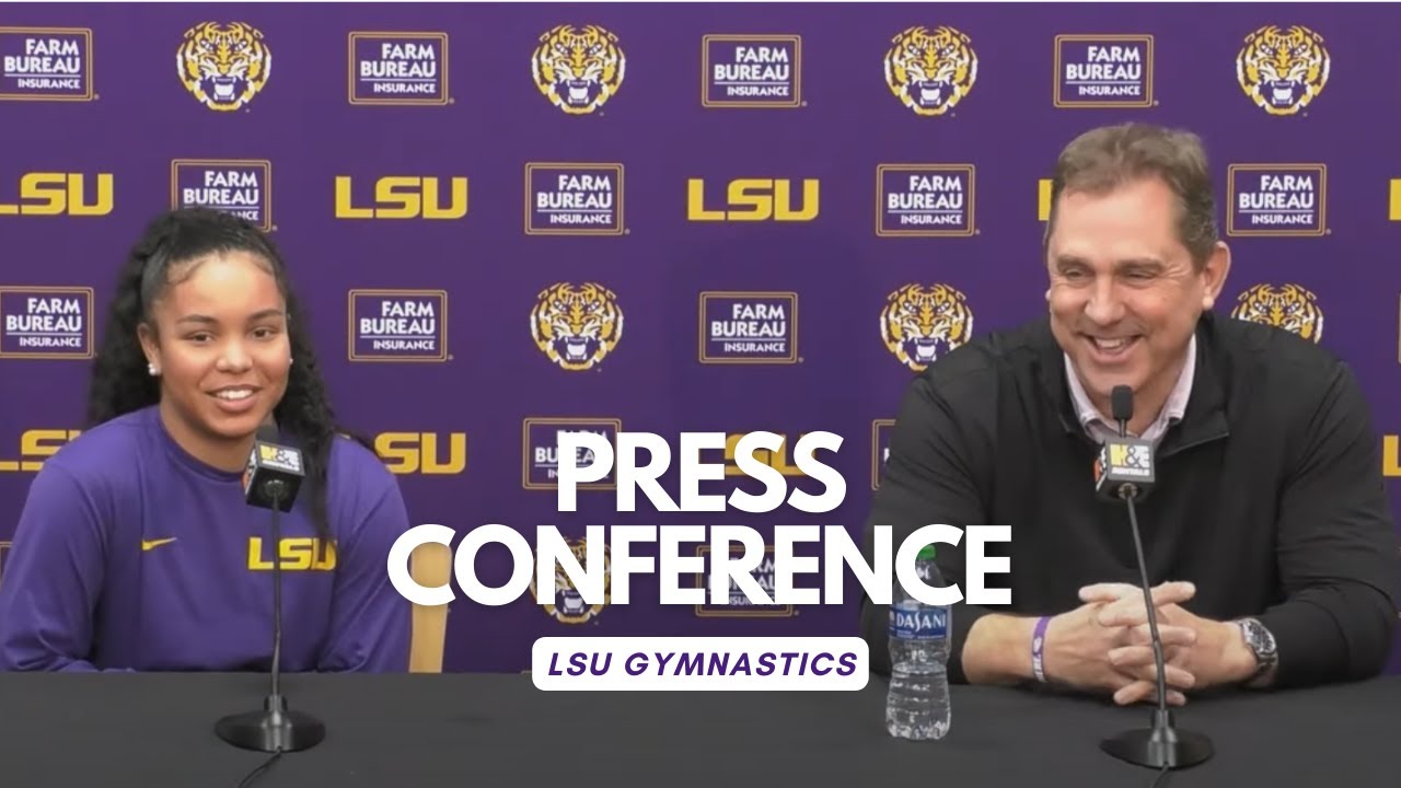Jay Clark and Konnor McClain Discuss LSU Gym's Second Place Finish in Utah | Media Availability