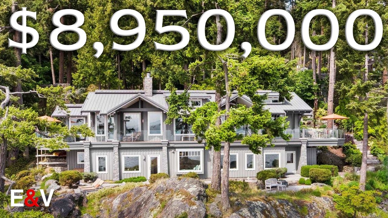 Inside this $8,950,000 Oceanfront Home on Bowen Island- Home Tour