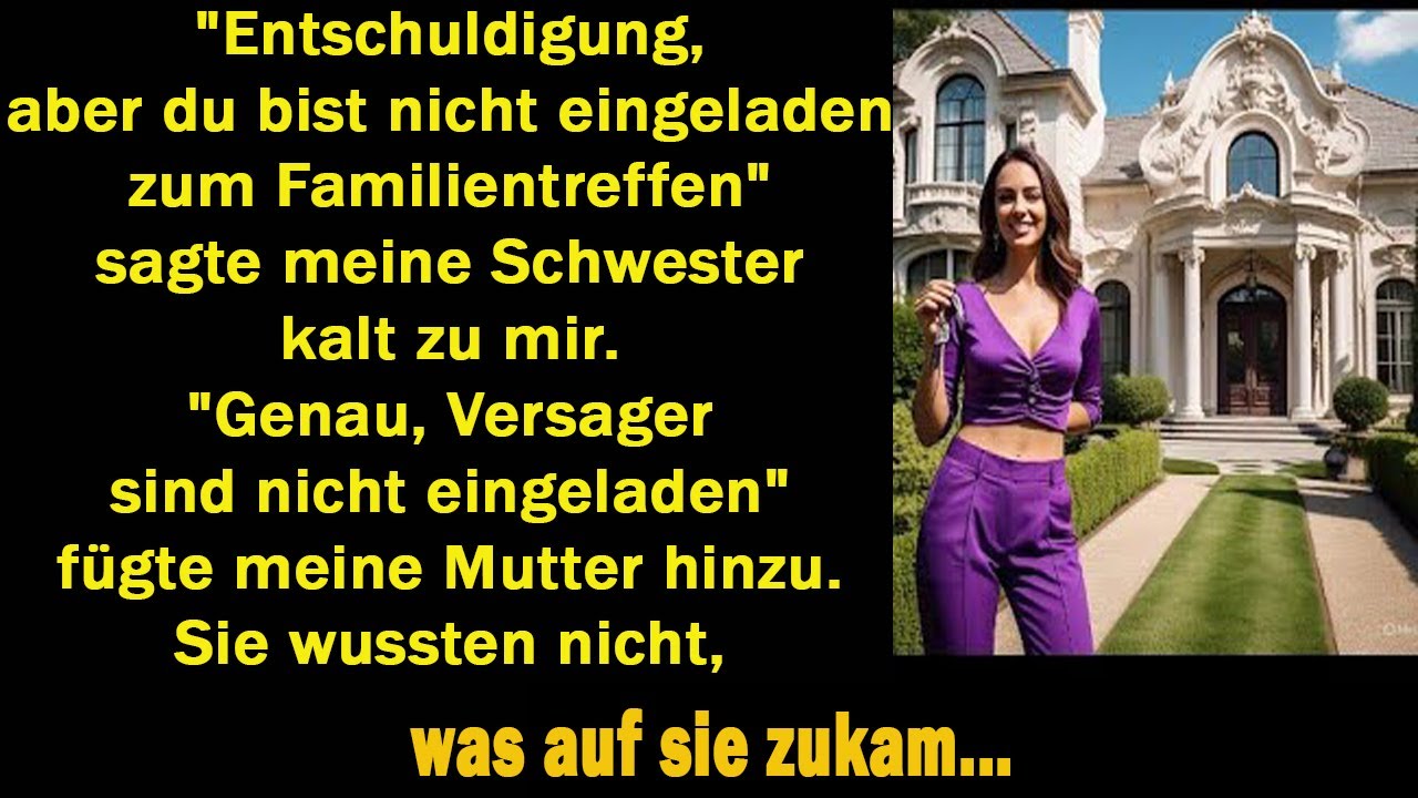 FAMILIE VERBOT MIR DAS TREFFEN ALS „VERSAGER“ – BIS SIE MEINEN NAMEN AM GEBÄUDE SAHEN