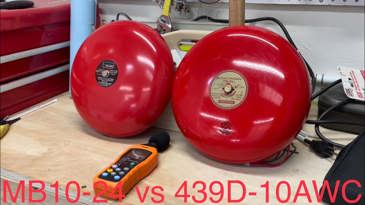 Пожарный колокол Edwards MB 10-24 или 439D-AWC, какой лучше и громче?