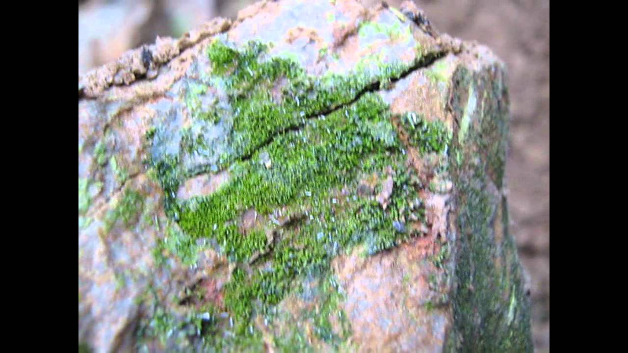 Mineralien strahlen-Pyromorphit,Sphalerit und Analzim