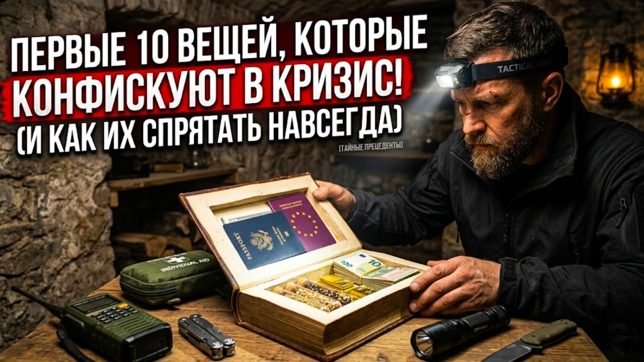 Тайник, который не найдут: Как сохранить 10 самых ценных вещей при ЧП