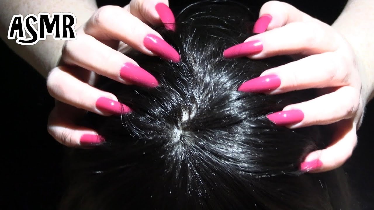 ASMR 1 Minute ⏰ Scalp Massage and Scalp Scratching (NO TALKING) (Long Nails, Real Hair)