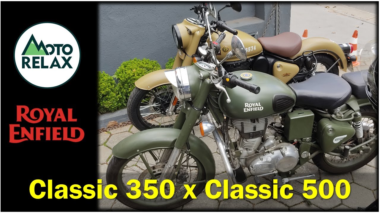 Royal Enfield Classic 350 x Classic 500 COMPARAÇÃO EM CADA DETALHE!