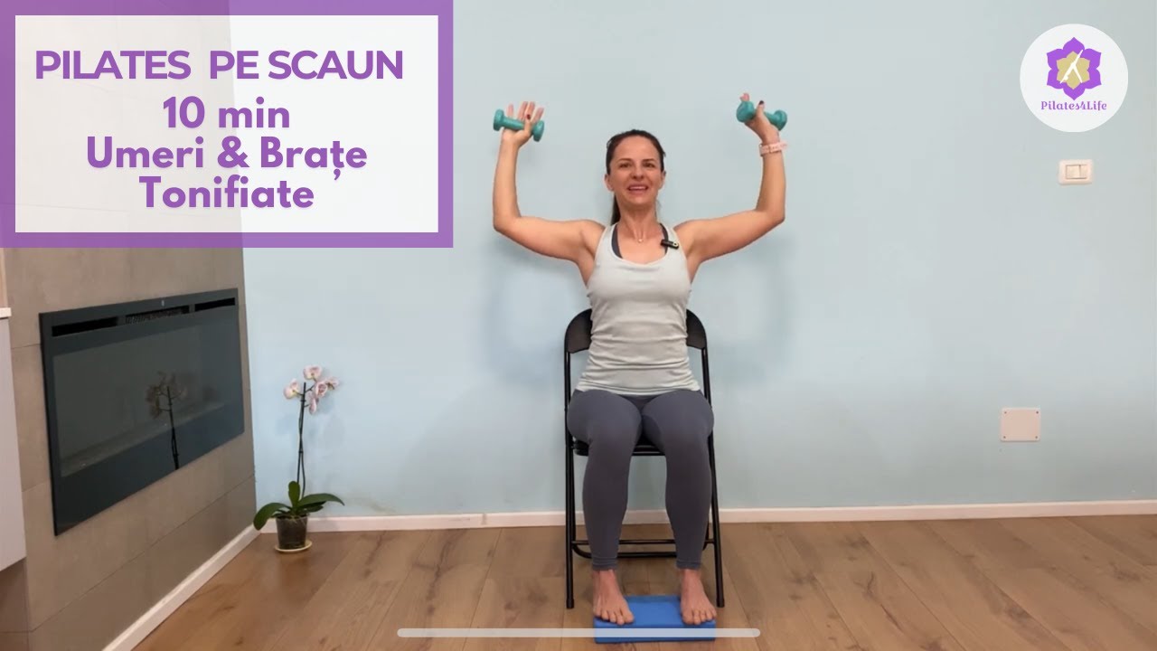 Pilates Express pe Scaun – Umeri & Brațe Tonifiate in 10min