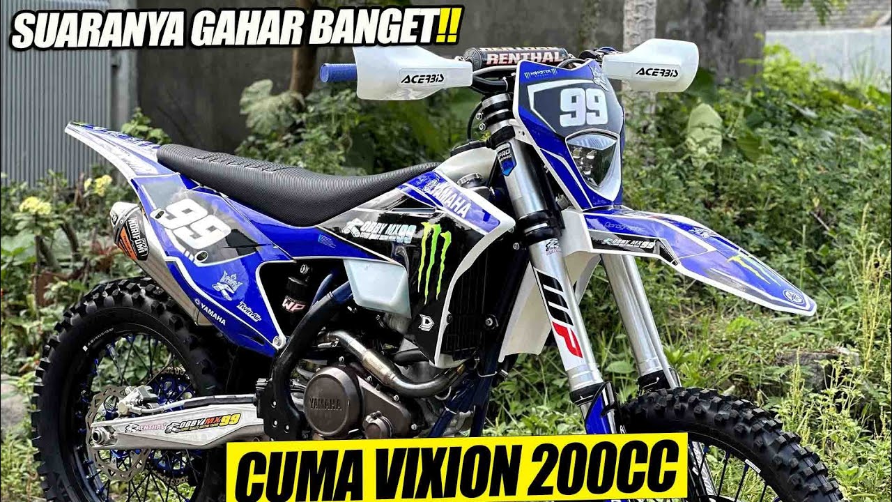 VIXION MODIF TRAIL !! SUARA GAHAR 200CC