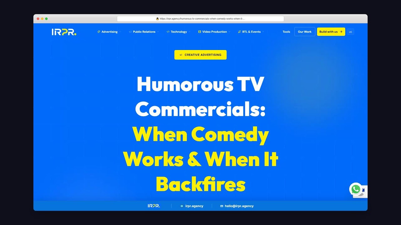 Humor in Advertising: How to Be Funny Without Risking Your Brand | IRPR.AGENCY