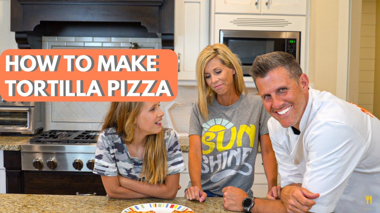 How we make Tortilla Pizzas in the air fryer | Chef Dawg