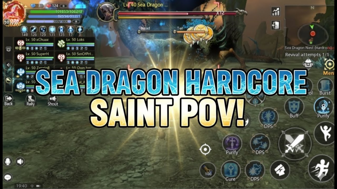 Dragon Nest M: Classic | SAINT POV on SEA DRAGON NEST HARDCORE MODE!!