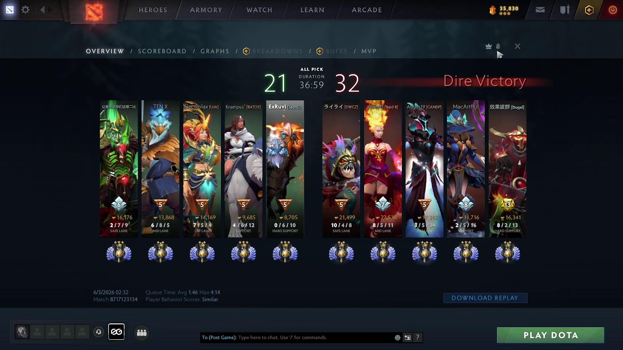 pos 4 or 5 only  ( MaD suport try climb too immortal )
