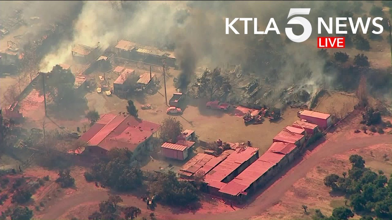 Maria Fire Burns Near Santa Paula, California