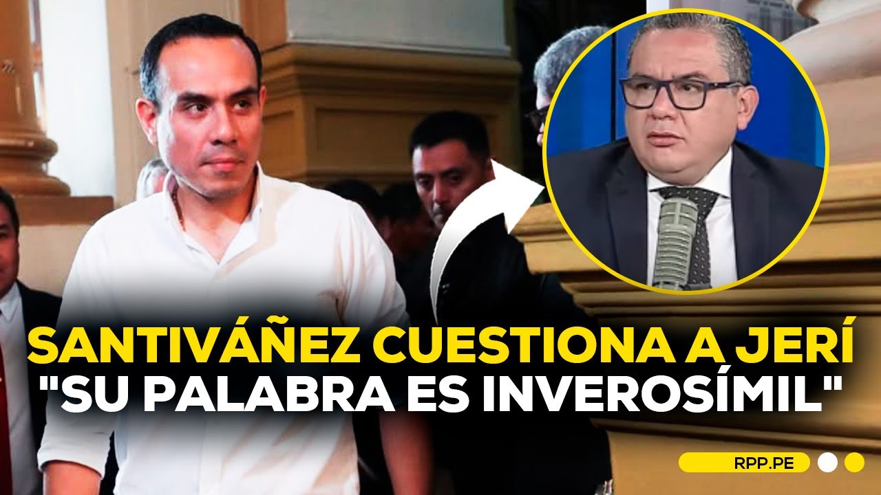 🗣️ SANTIVÁÑEZ afirma que JOSÉ JERÍ no tiene SOLVENCIA MORAL para asumir el cargo #ADNRPP