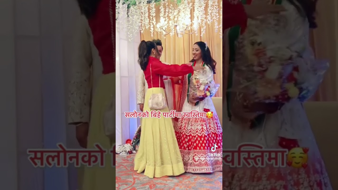 Salon basnet ko wedding party ma &hellip;&hellip;.koko aaya ta hernu hos??🤩#shorts