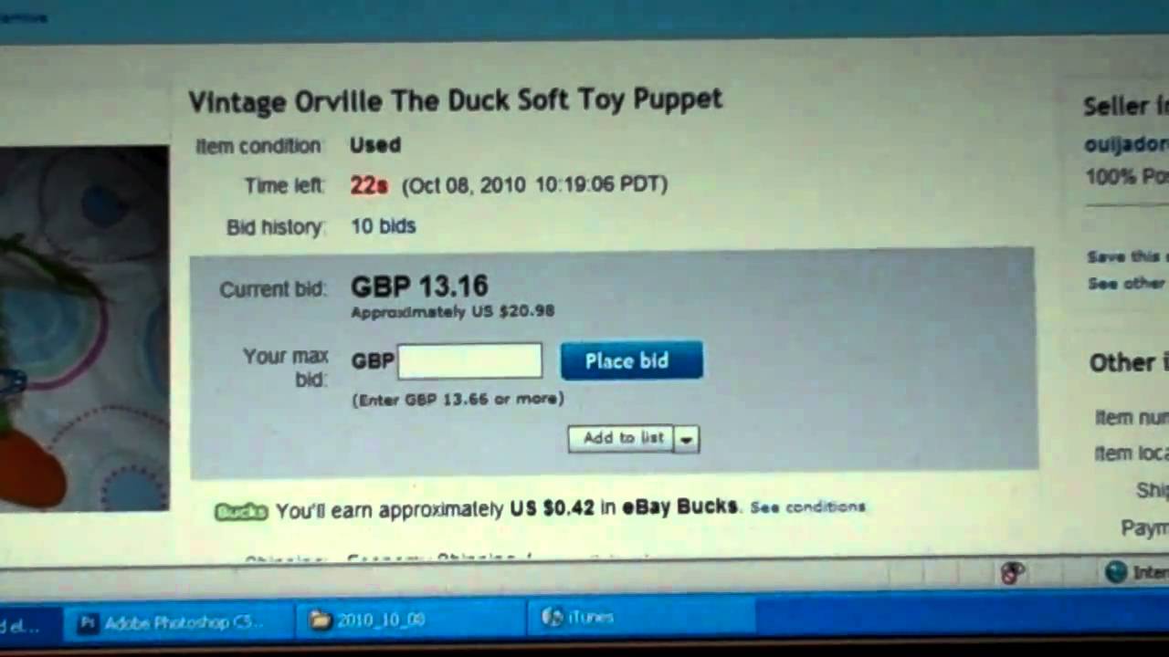How to snipe an auction on eBay aka win more and pay less
