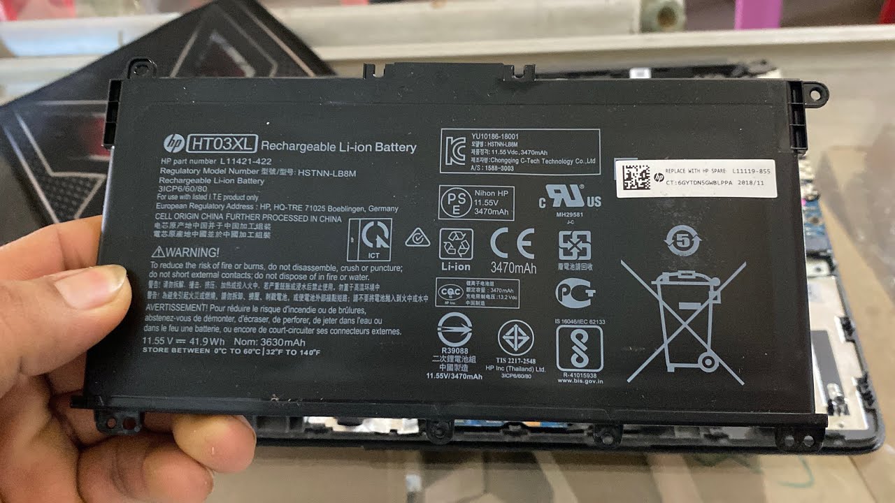 Change Battery HP 250 G7 NoteBook PC