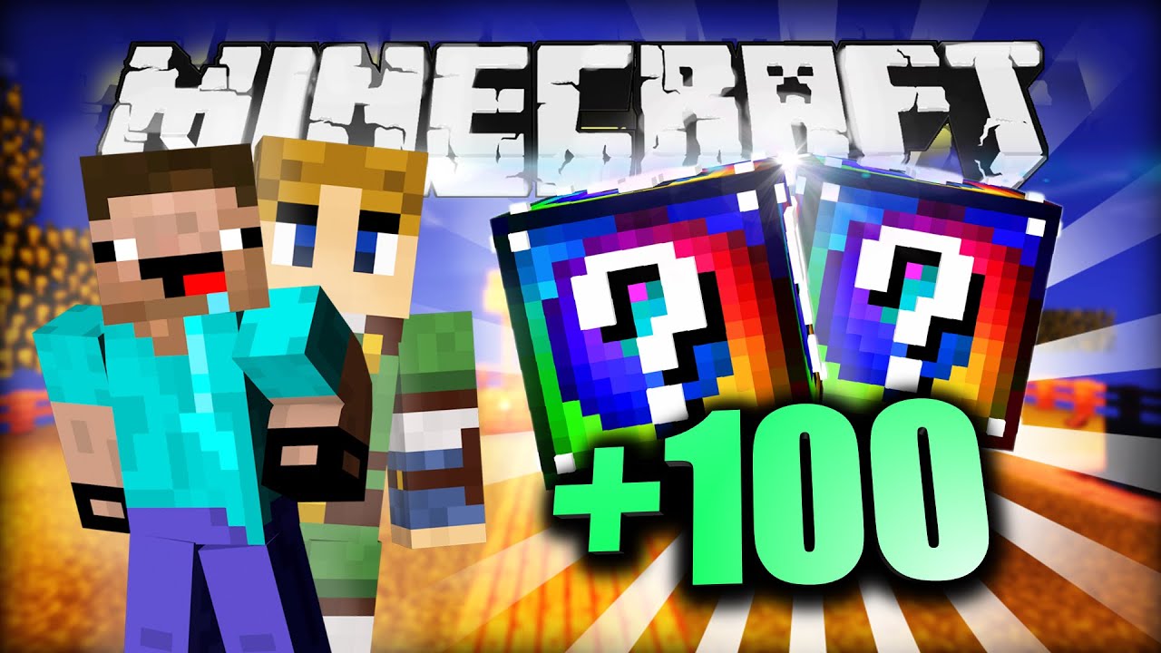 Minecraft SPIRAL LUCKY BLOCKS - 100% PURE LUCK!