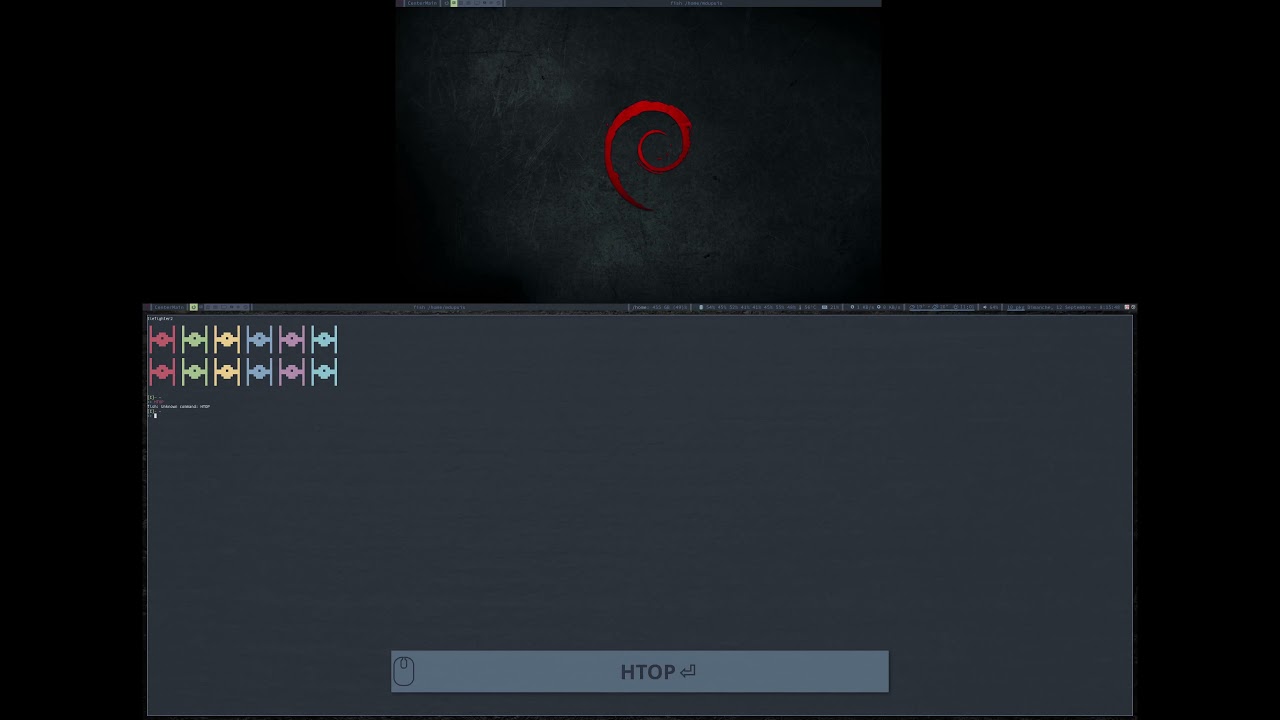 Demo Desktop Debian LeftWM Polybar #2