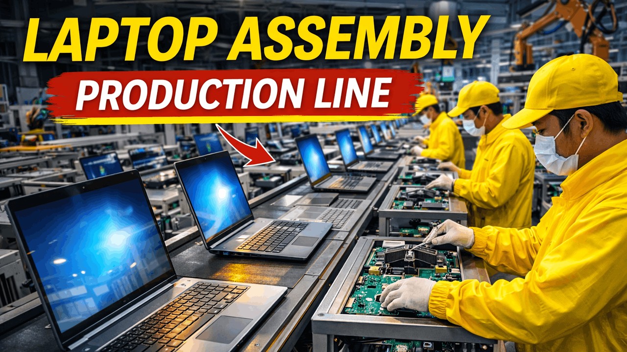 Laptop Assembly Production Line | Inside a Modern Laptop Manufacturing Factory
