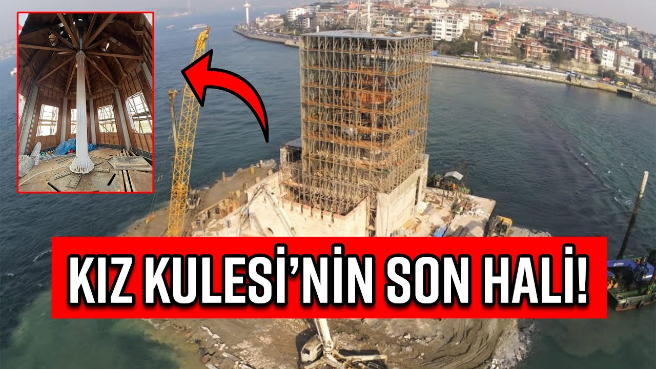 RESTORASYON YAPILAN KIZ KULESİ'NİN SON HALİ GÖRÜNTÜLENDİ!