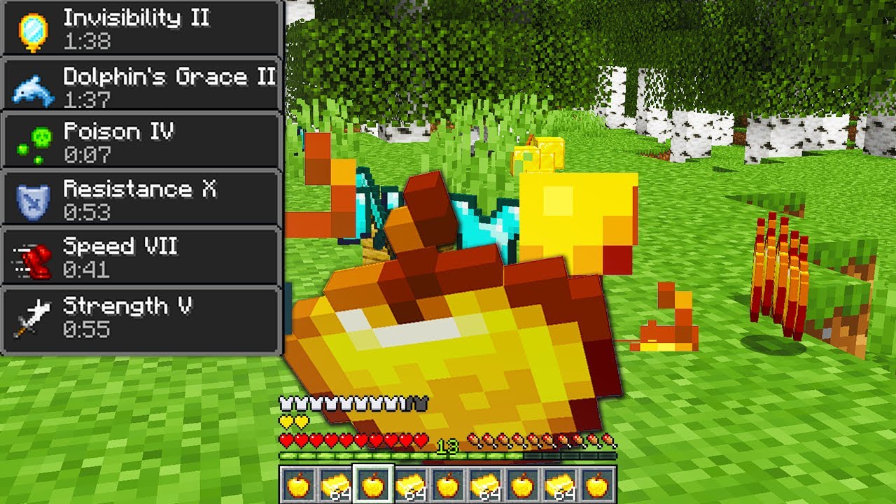 Minecraft UHC but eating gapples gives you RANDOM OP EFFECTS...?