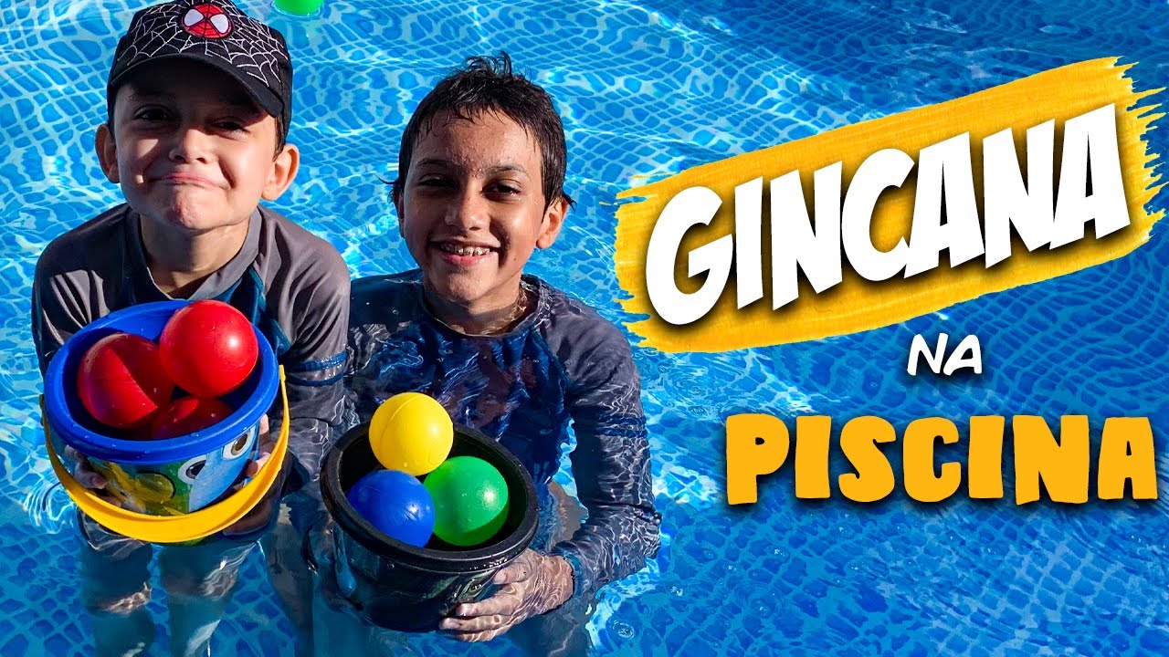 GINCANA NA PISCINA GUSTAVO TV VS RODRIGO VS MAMÃE FAMILY
