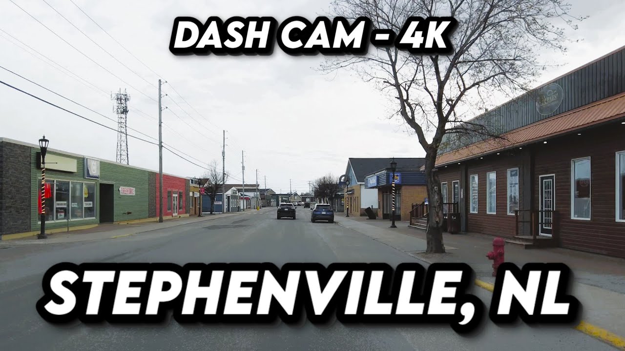 🚗🌄 Stephenville, Newfoundland  🎥🇨🇦 4K Drive