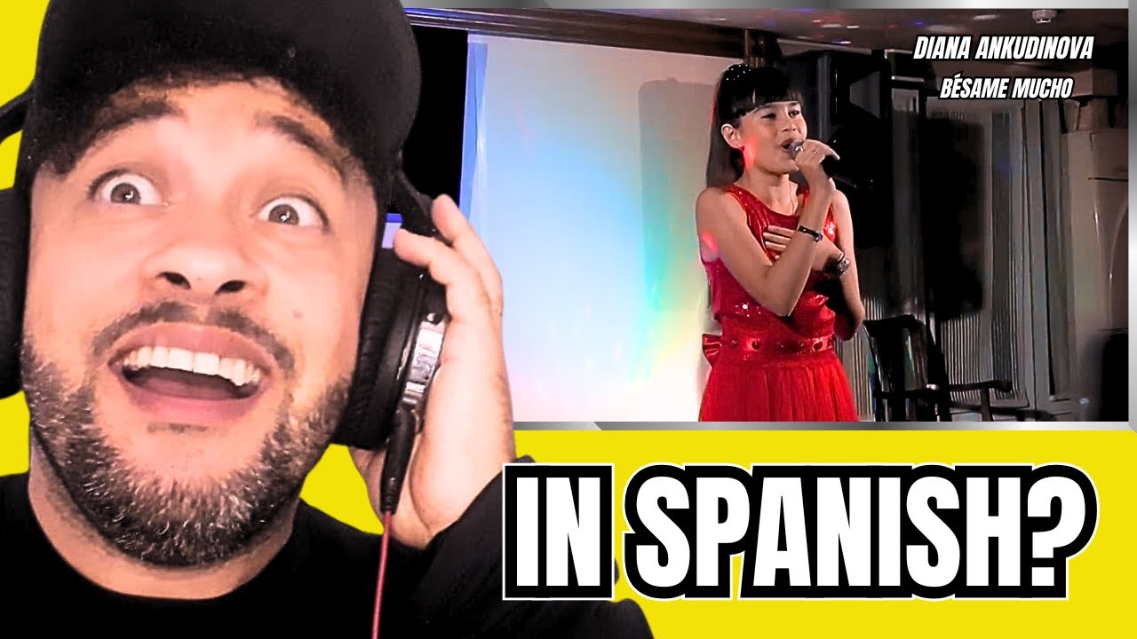 😀 DIANA ANKUDINOVA canta “Bésame Mucho” em espanhol – Pura Elegância e Emoção