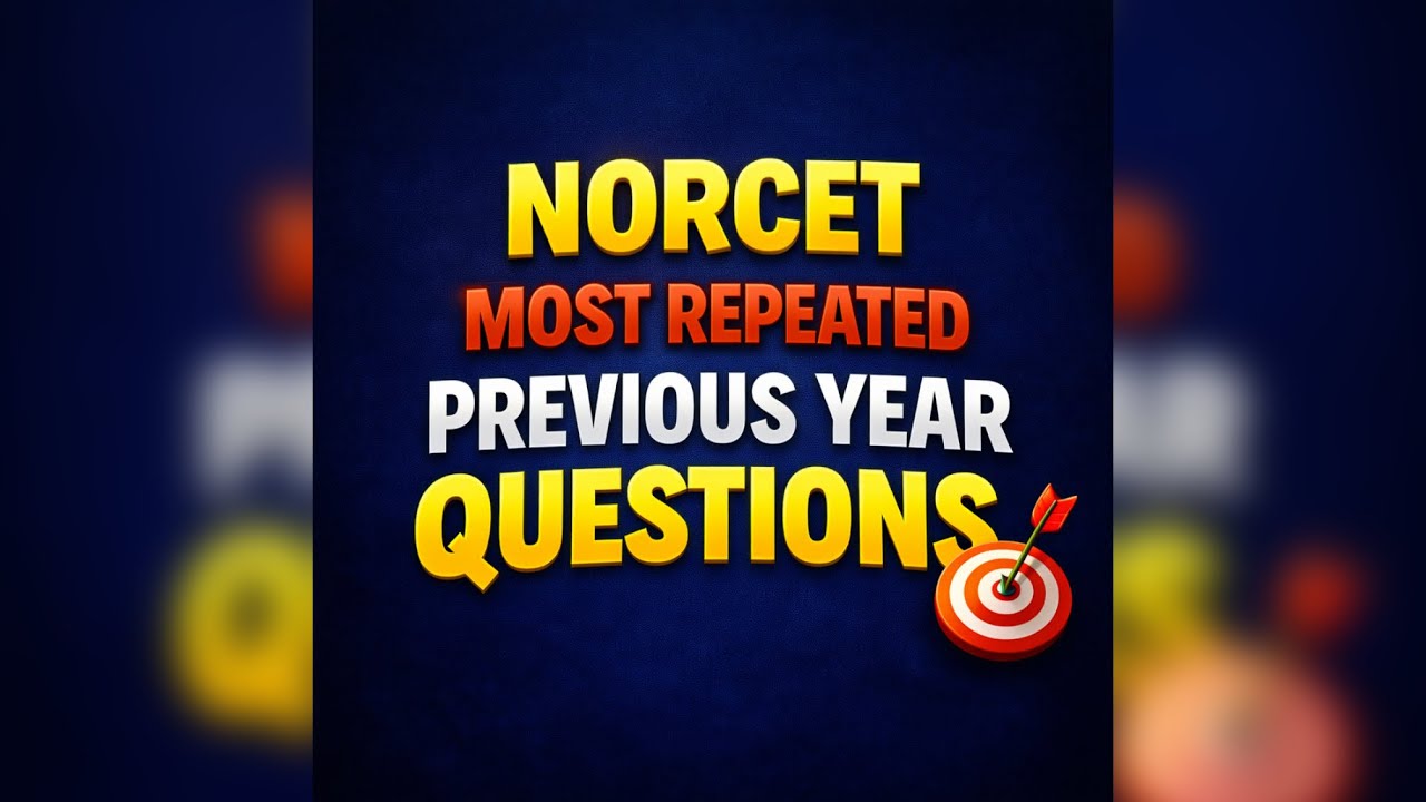 🔥 MOST ASKED NORCET PYQs 2026 | Sure Shot Questions for AIIMS NORCET| HSSC