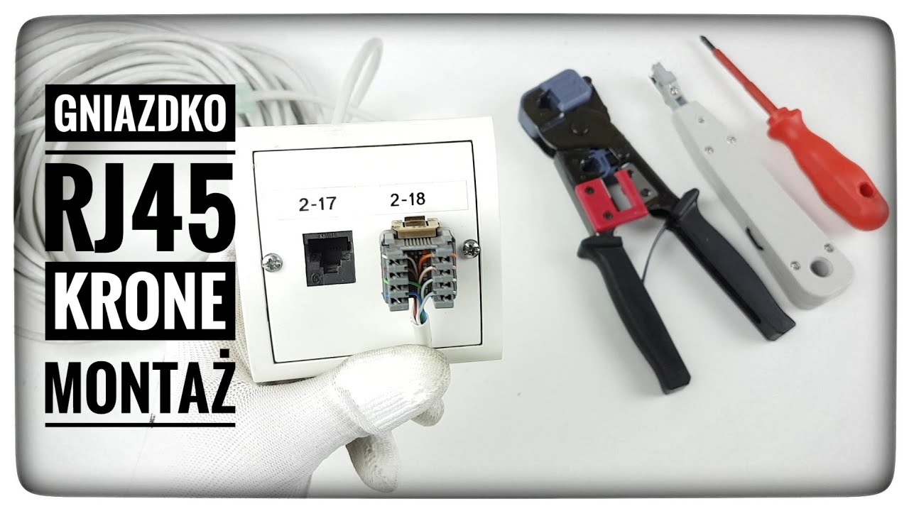 Как установить разъем RJ45 UTP с ножом Krone? Сделай это сам