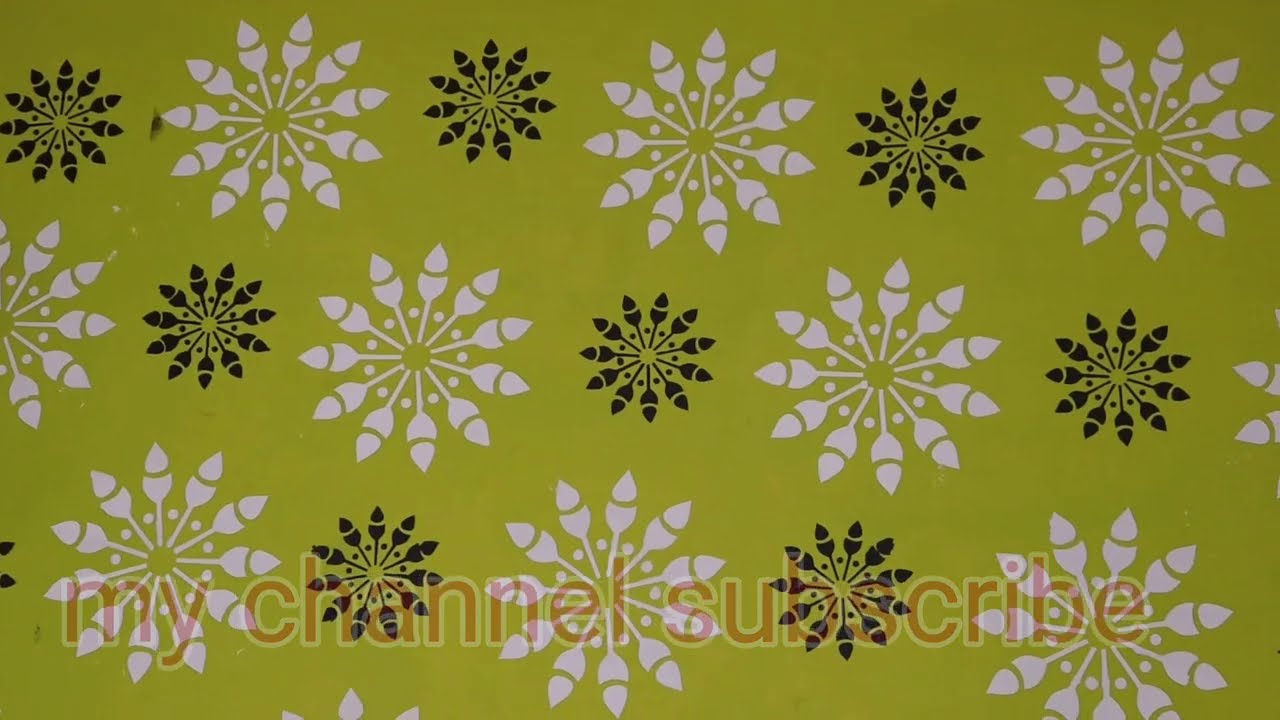3D Asian paint design video stencil Deewar latest Chandigarh Panchkula best painter gaffar tech