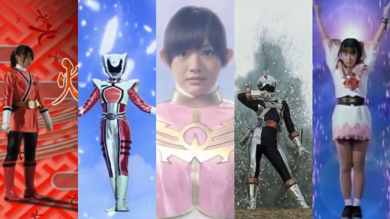 Female Henshim Super Sentai Megaranger - Gokaiger Compilation #supersentaiseries #powerrangers