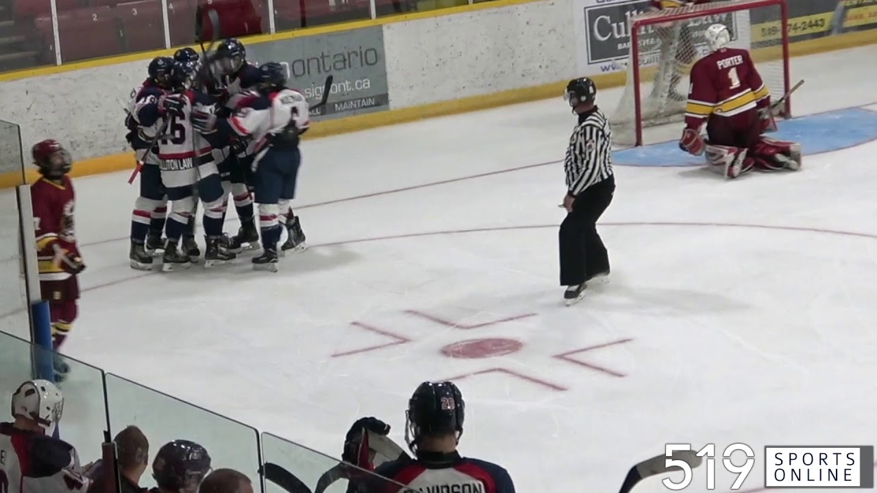 GOJHL - Brampton Bombers vs Stratford Warriors