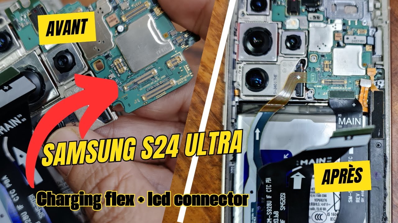 Samsung S24 Ultra Charging flex + LCD Connector Repair  /Full Step-by-Step Guide