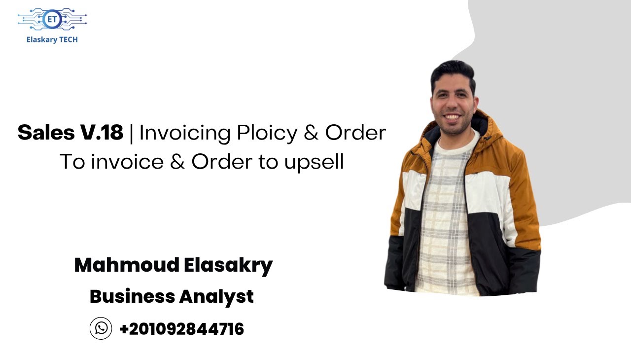 Sales | Invoicing ploicy & Order to invoice & Order to upsell