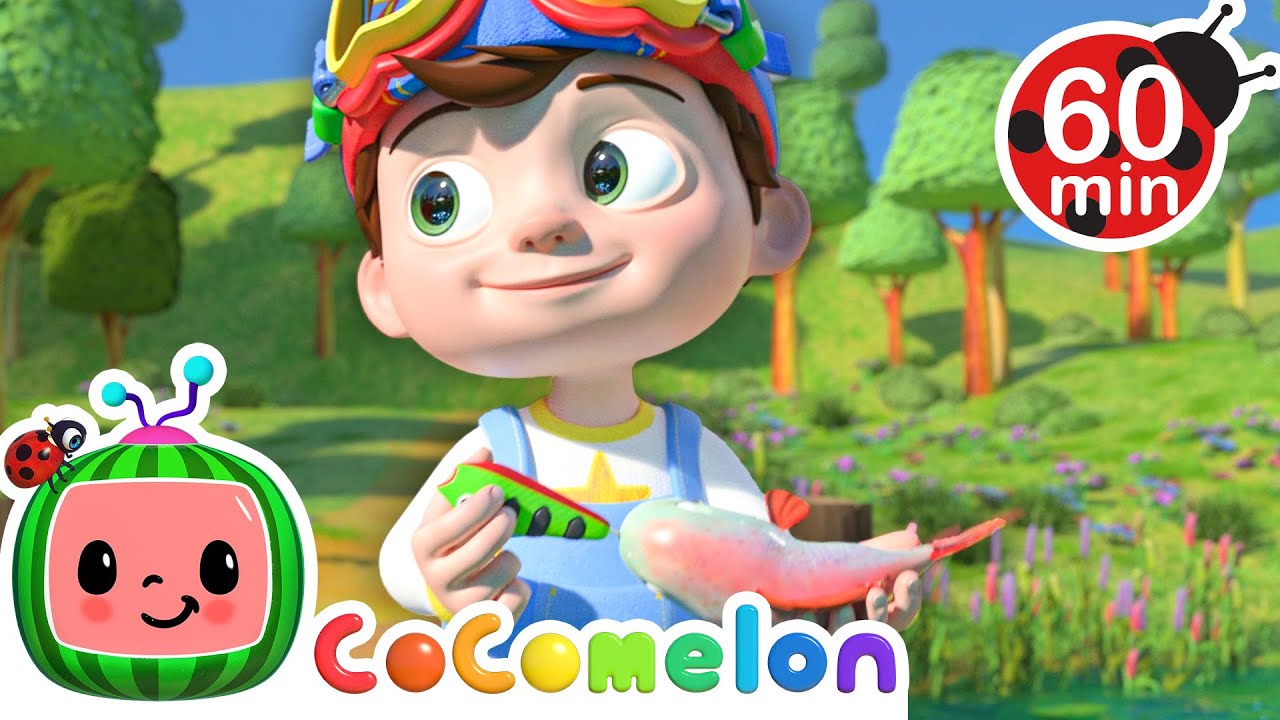 Let's Go Fishing with Grandpa!🎣 | CoComelon | Animals for Kids | Sing Along | Learn about Animals
