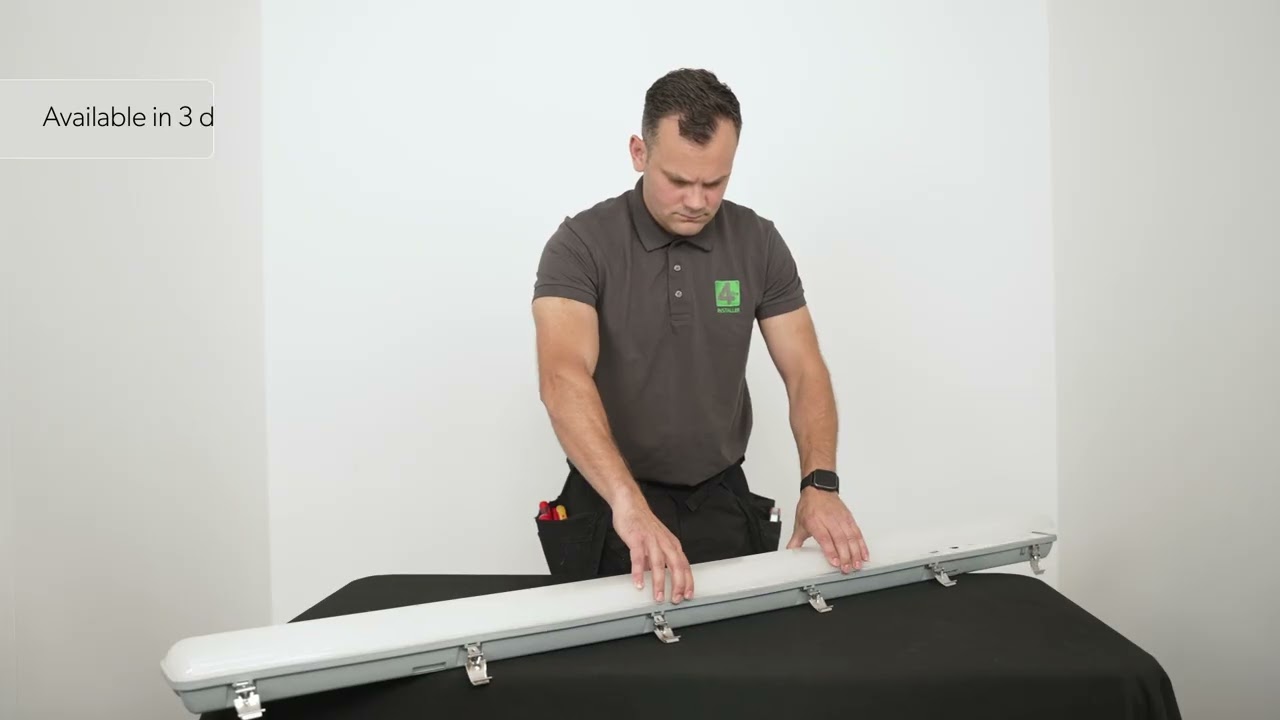 4lite IP65 Non Corrosive Non Maintained Emergency Batten Installation Guide  | Screwfix