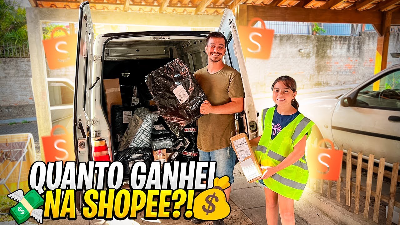 Quanto ganhei fazendo entregas na Shopee? + Domingo de entregas