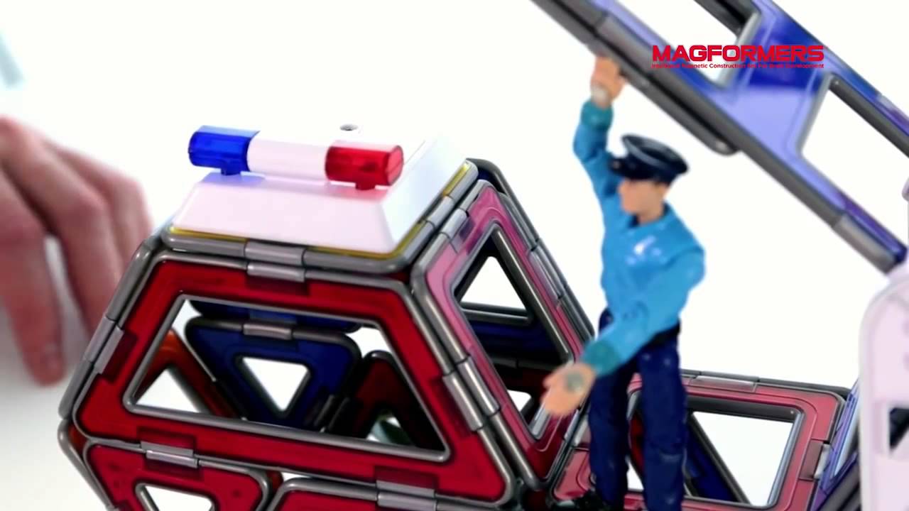 Магнитный конструктор Magformers XL Cruisers  Служба Спасения 63079
