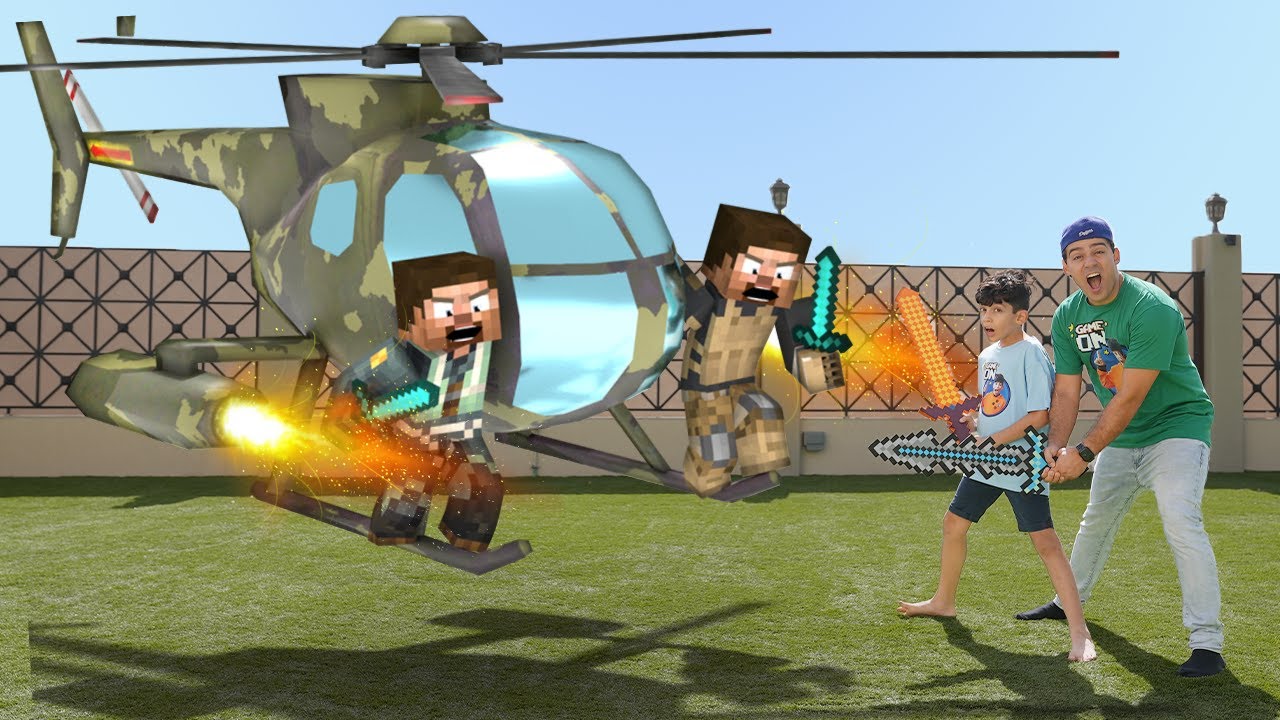 Jason and Minecraft Speedrunner Story about Helicopter