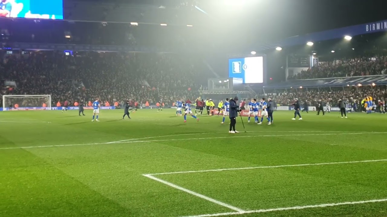 Birmingham City V Newcastle FA Cup 2025 - Players Entering The Pitch