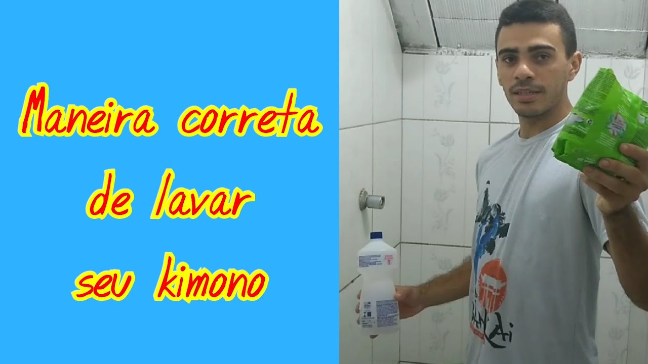 Maneira correta de lavar o seu kimono