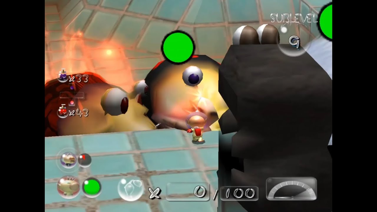 This is sparta!!: Olimar vs. All bulborbs (NO Pikmin) REDUX