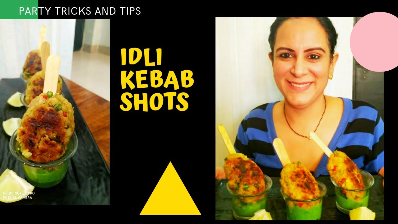 How to make Idli Kebab / Idli kebab Shots / cocktail Idli Kebab / kebab Recipe with Leftover Idlis