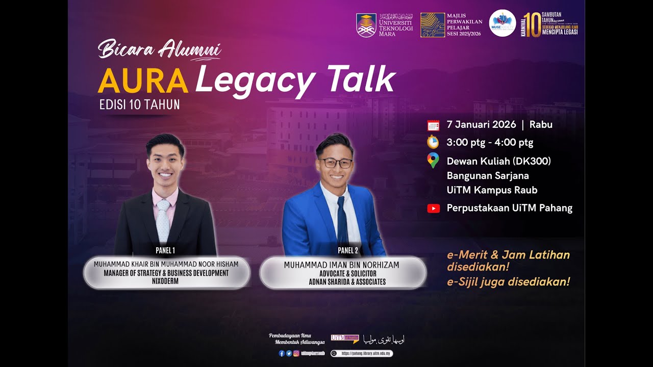 [Bicara Alumni] AURA Legacy Talk : Edisi 10 Tahun